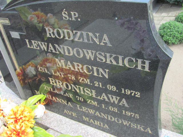 Marianna Lewandowska Broniszewo - Grobonet - Wyszukiwarka osób pochowanych