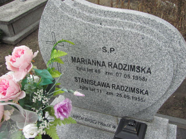 Stanisława Radzimska Broniszewo - Grobonet - Wyszukiwarka osób pochowanych