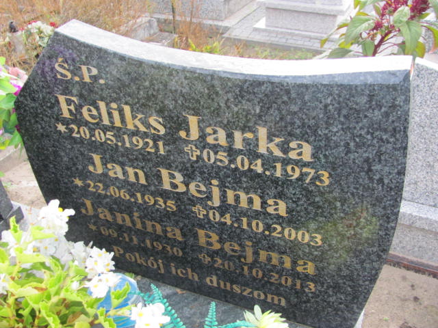 Feliks Jarka 1921 Broniszewo - Grobonet - Wyszukiwarka osób pochowanych