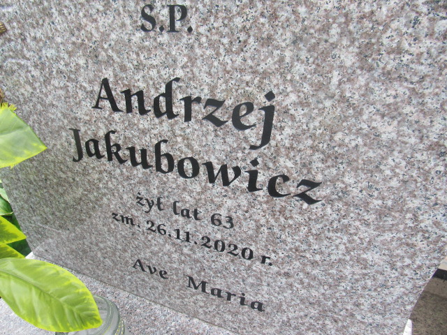 Andrzej Jakubowski Broniszewo - Grobonet - Wyszukiwarka osób pochowanych