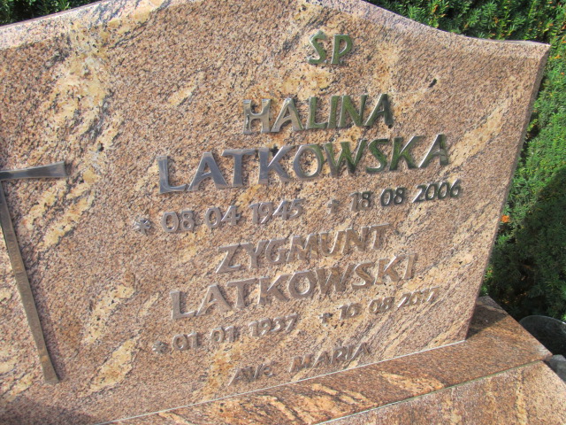 Halina Latkowska 1945 Broniszewo - Grobonet - Wyszukiwarka osób pochowanych